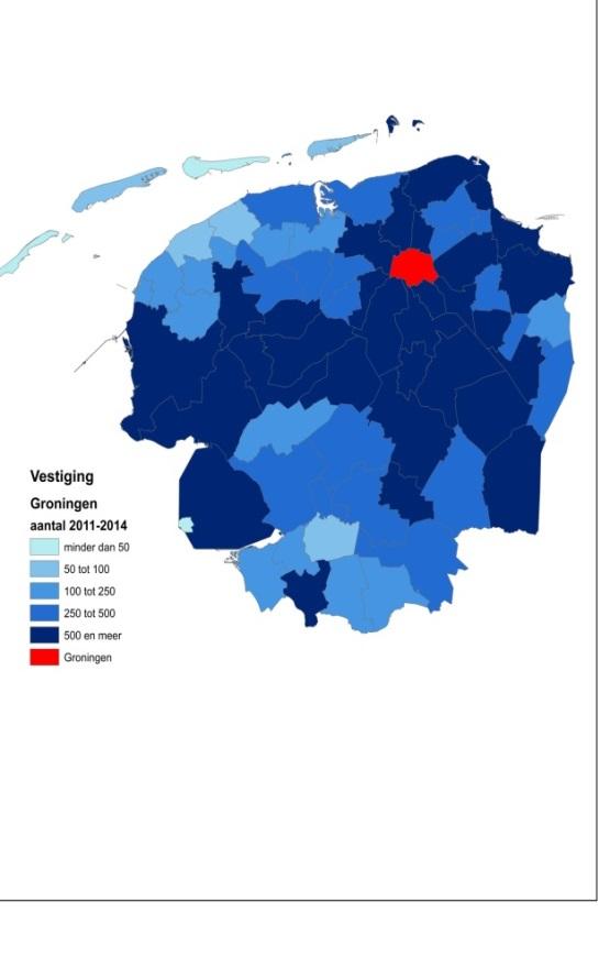 25 3.9. Verhuizingen: inkomend naar herkomst Groningen heeft in de periode 2011-2014 de meeste inwoners ontvangen. Hiervan kwam het grootste aandeel uit de rest van Noord-Nederland.