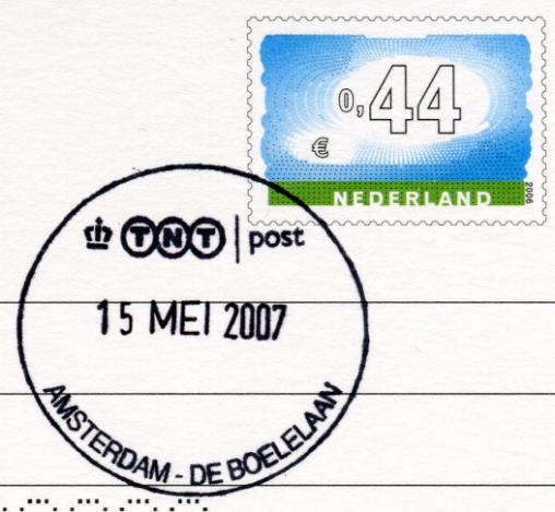 Courbetstraat 40 (Oud-Zuid) Status 2007: Postkantoor (Bijpostkantoor) (adres in 2007: eigen vestiging Postkantoren BV) (na 2007 en voor oktober 2009: Opgeheven) - COURBETSTRAAT CSBK 0000 (adres in