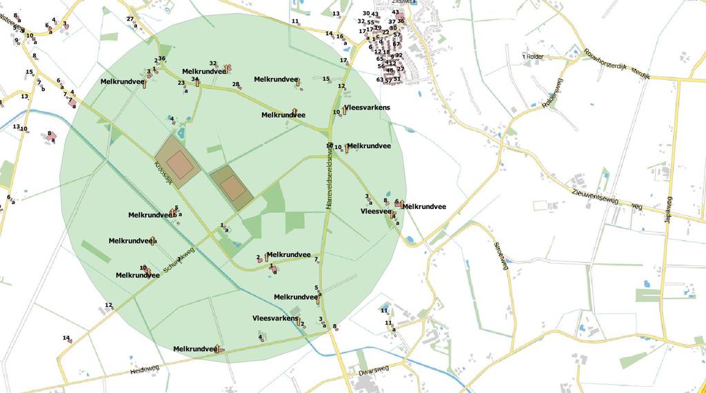 2.4 Longfunctie Uit het VGO rapport blijkt, dat mensen in het hele VGO-gebied een verminderde longfunctie hebben wanneer de ammoniak-concentratie in de lucht hoog is.