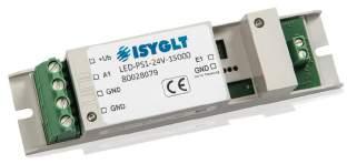 Artikelcode / Omschrijving LED-PS1-24V-15000 LED-Power-Switch 80028079 Één kanaal power-switch voor contactloos schakelen van Constant Voltage LED. Spanning: 24V (door externe netvoeding).