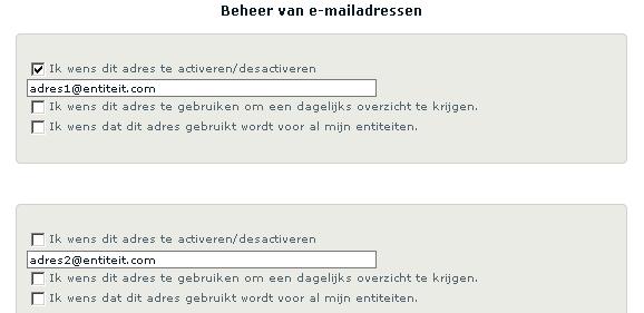 Het raadplegen, wijzigen en schrappen gebeurt op identieke wijze als in de lijst van gedefinieerde alerts (zie hiervoor paragraaf 2.4).