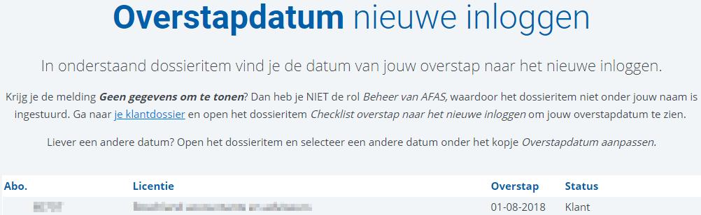 Inleiding AFAS stapt in 2018 over op een nieuwe manier van inloggen op AFAS Online.