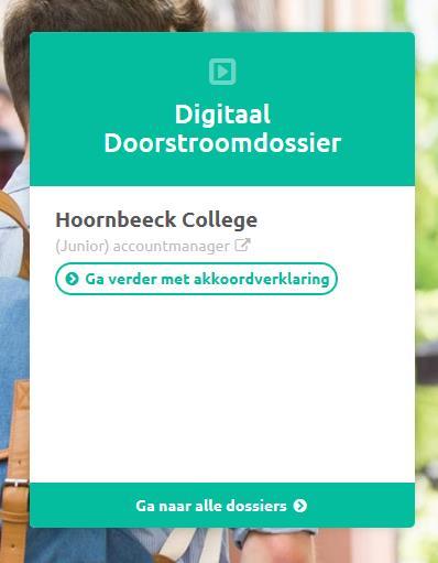 4. Leerling vult akkoordverklaring in De leerling ontvangt een signaalmail, nadat deel B door de mentor / decaan is ingevuld, met het verzoek de akkoordverklaring in te vullen.