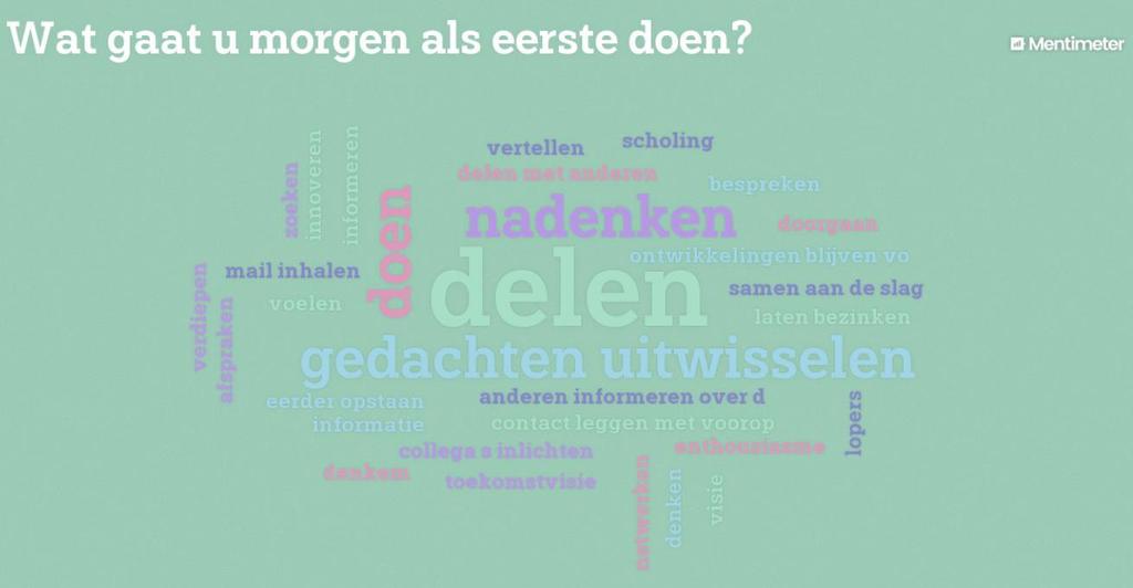 Opmerkingen: Bij de vragen over regionale samenwerking werden de volgende opmerkingen gemaakt. Organisaties willen graag samenwerken, maar de samenwerking is afhankelijk van de tak van sport.