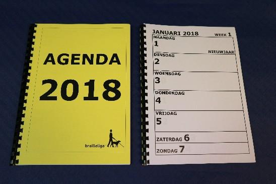 020002059 Agenda 2018. Formaat A4. 1 blad/week.