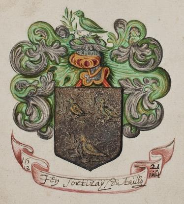P01 pag 15 Du Tailly, s.l. 12 juli 1621 Dekkleden: zilver en groen.