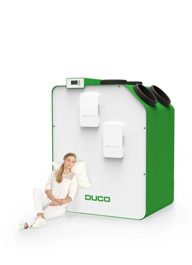 ure of Ventilation E = mc A + B = C DucoBox Energy De STILSTE WTW-unit van Europa!