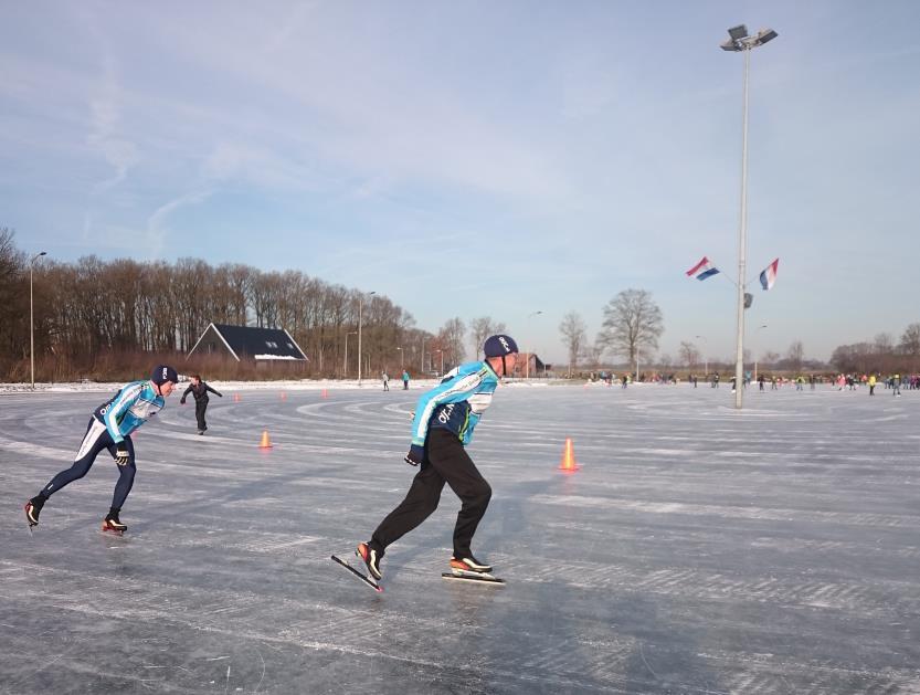 Helaas was het schaatsen op onze eigen baan op Het Hulsbeek niet mogelijk.