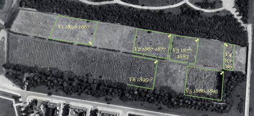 informatie weten we waar het vak ligt, en ook dat het links-rechts gespiegeld moest worden: de rijnummers lopen op van zuid (rechts) naar noord (links).