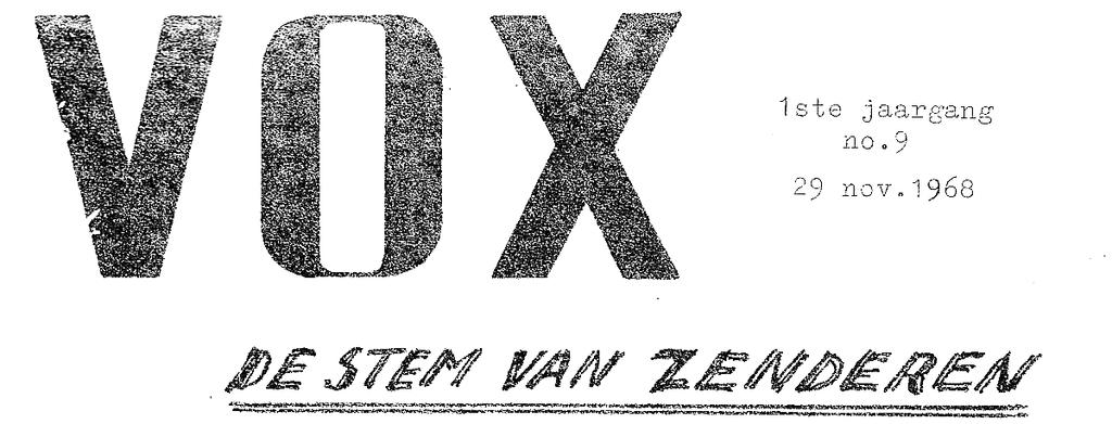 Uit de Vox van 50 jaar geleden 14.