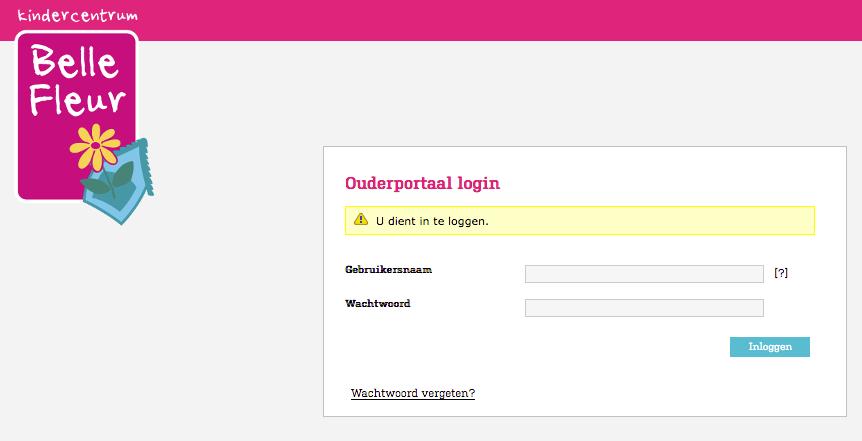 1. Gebruik van het ouderportaal Kindercentrum Belle Fleur B.V. heeft gekozen voor Belle Fleur Konnect!