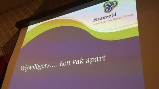 Avond van de Vrijwilligers Op 29 november is samen met de Academie van Informele Zorg een workshop georganiseerd in Maasveld.