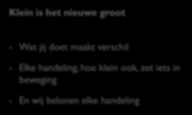 doet maakt verschil - Elke handeling,