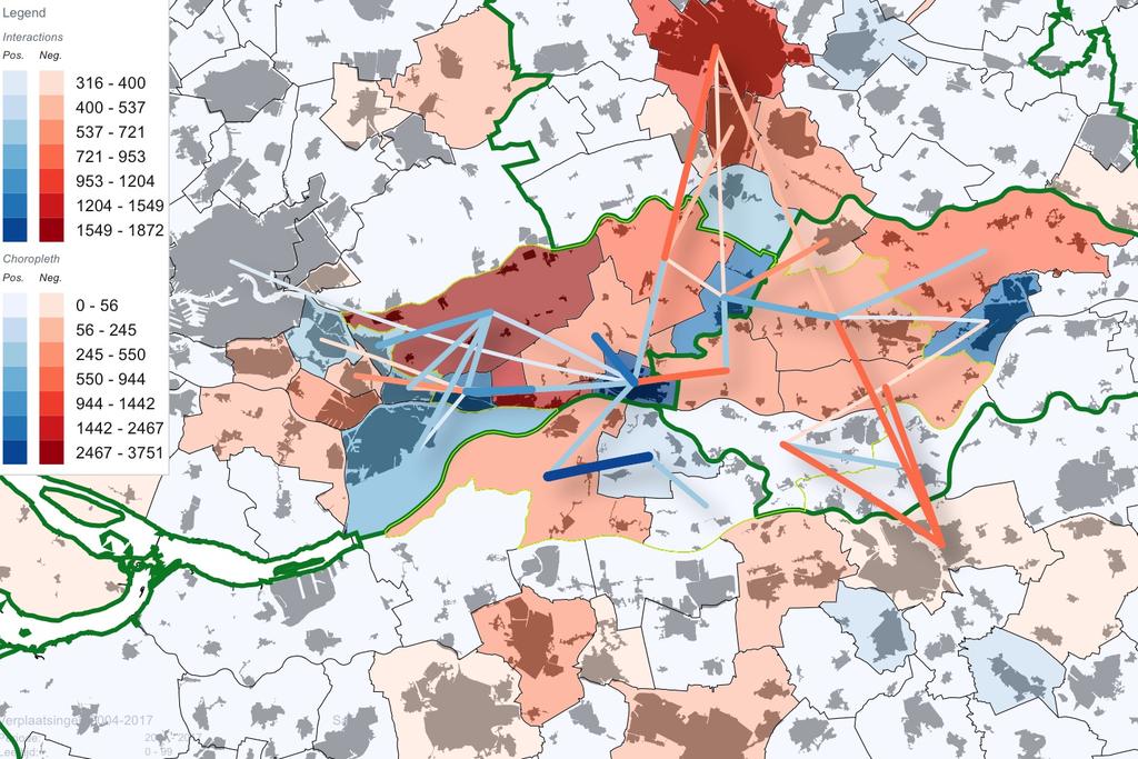 tabelbijlage). De overige gemeenten kennen per saldo een uitgaande verkeersstroom voor winkelen en persoonlijke verzorging.