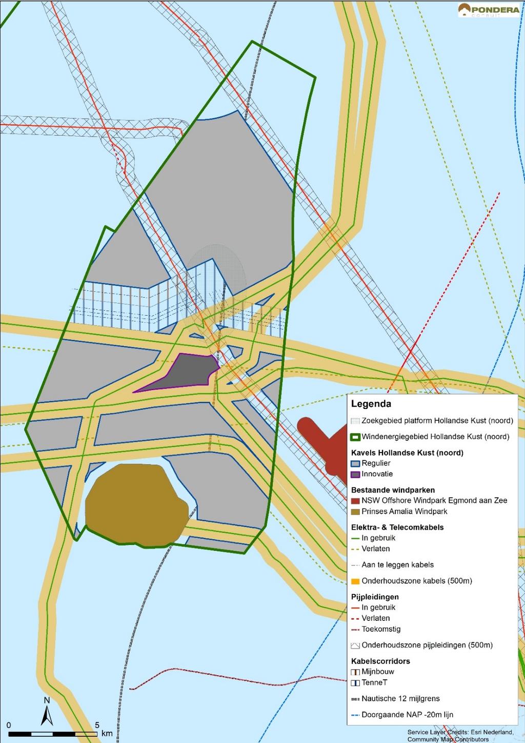 XXXV Figure S2 Proposed division of the Hollandse Kust (noord) wind farm zone In the letter of 19 May 2015 (Parliamentary Papers II, 2014-15, 33 561, no.
