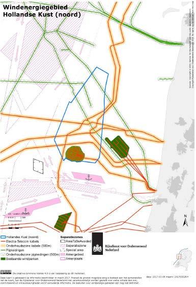 20 Figuur 3.1 Ligging windenergiegebied Hollandse Kust (noord) Het reeds bestaande Prinses Amaliawindpark ligt in het zuidelijke deel van windenergiegebied Hollandse Kust (noord).