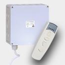 ventilatiecentrale 24V eenvoudige en gemakkelijke bediening met wandcontact (inbouw/opbouw) of afstandsbediening