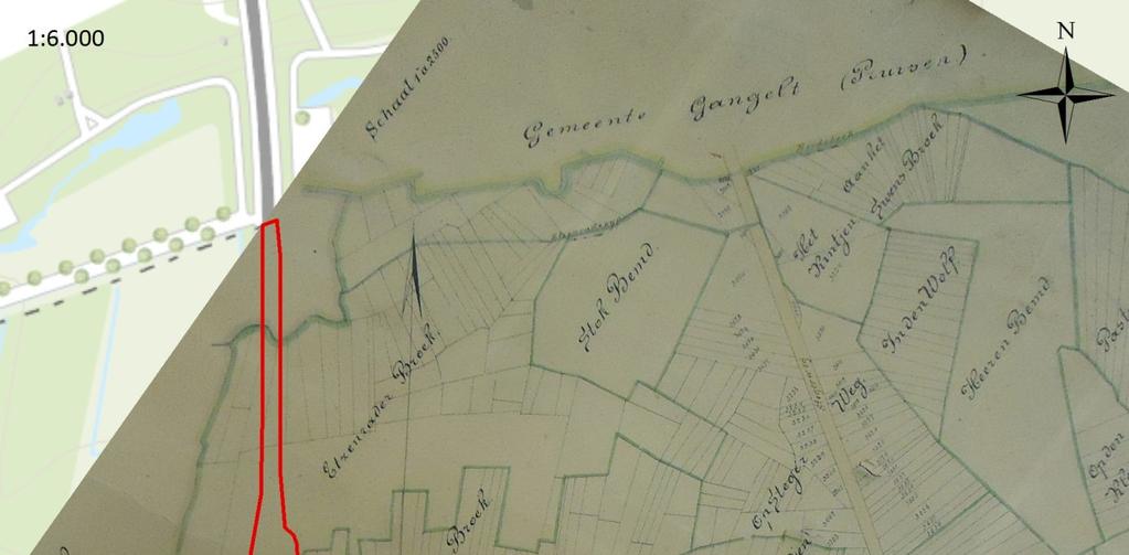 27 Figuur 6: De vooroorlogse kaart van de gemeente Schinveld ter hoogte van de