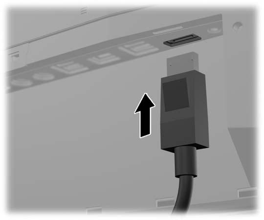 3. Als het tweede scherm een DisplayPort-connector heeft, sluit u rechtstreeks een