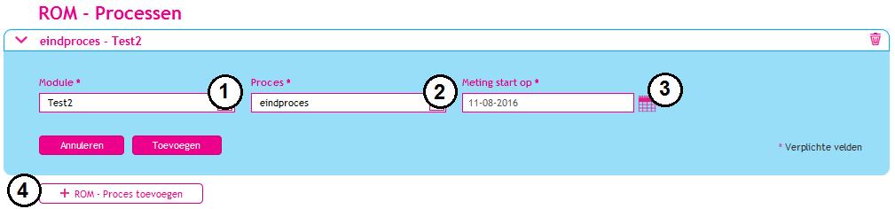 2.6 ROM processen starten Routine Outcome Monitoring (verder aangeduid met 'ROM') is het regelmatig meten van de uitkomsten van een zorgproces.