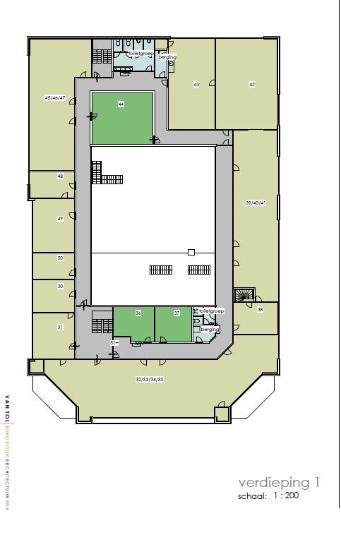 De gehele begane-grond is verhuurd Medio 2018