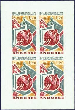 1101 1103 1100 Andorra ( Frans) 1100 242 (Yv.