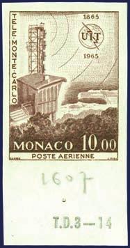 1226 1225 Monaco 1225 664-674 + PA84 (Yv.
