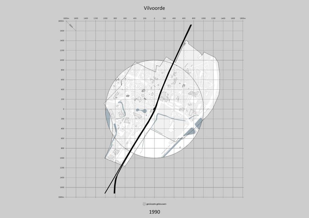 Stationsomgeving Vilvoorde Bebouwde omgeving jaren 90