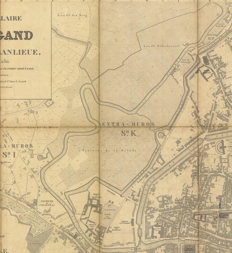 Deze Leiearm stond buiten de kaart van 1850 Waarom deze 2 kaarten van heden en 1850?