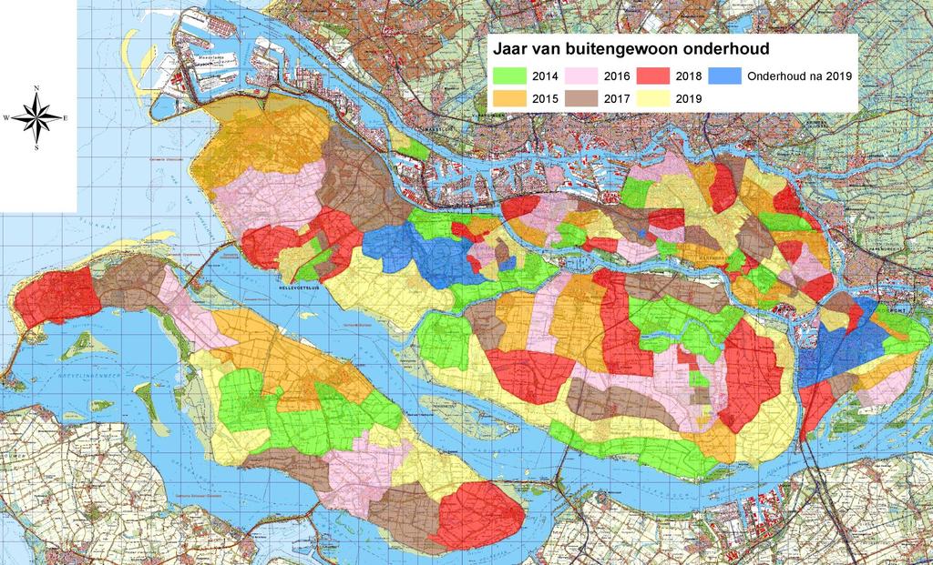 Het schema voor het buitengewoon onderhoud is in figuur 2 aangegeven.