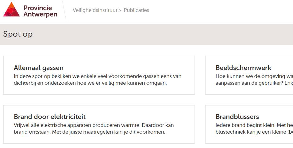 PVI kennisdatabank online www.provincieantwerpen.
