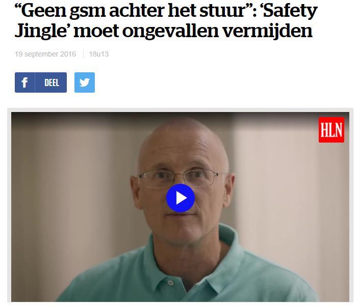 tranen uit na snoeiharde confrontatie (Nieuwsblad) Ook vanaf Verv : Geen GSM achter het stuur: