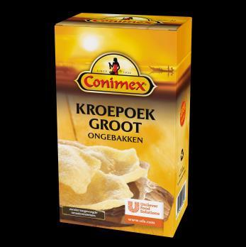 Productnaam (lang/kort) Productomschrijving & voordelen Conimex Kroepoek Ongebakken groot 500g Conimex Kroepoek Ongebakken groot 500g EAN Codes EAN HE: 8712423052833 EAN CE: 8712423052826 Past goed