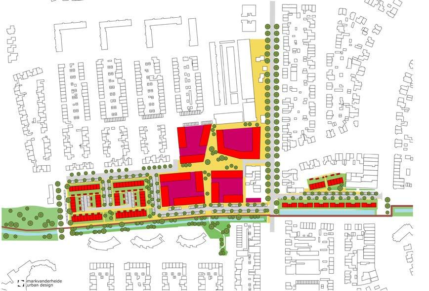 3.2.6. Centrum Deelgebied Centrum van de gebiedsontwikkeling Badhoevedorp Centrum kan worden gerealiseerd nadat de oude snelweg uit Badhoevedorp is weggehaald.