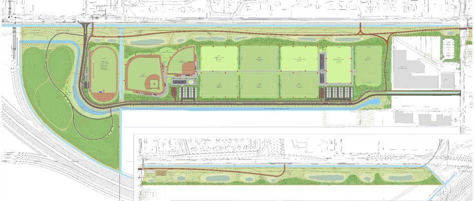 Deze groene zone heeft een gecombineerde ecologische en recreatieve functie.