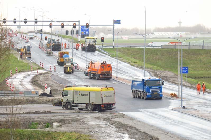 Aanleg van de S106 (bron: gemeente Haarlemmermeer).