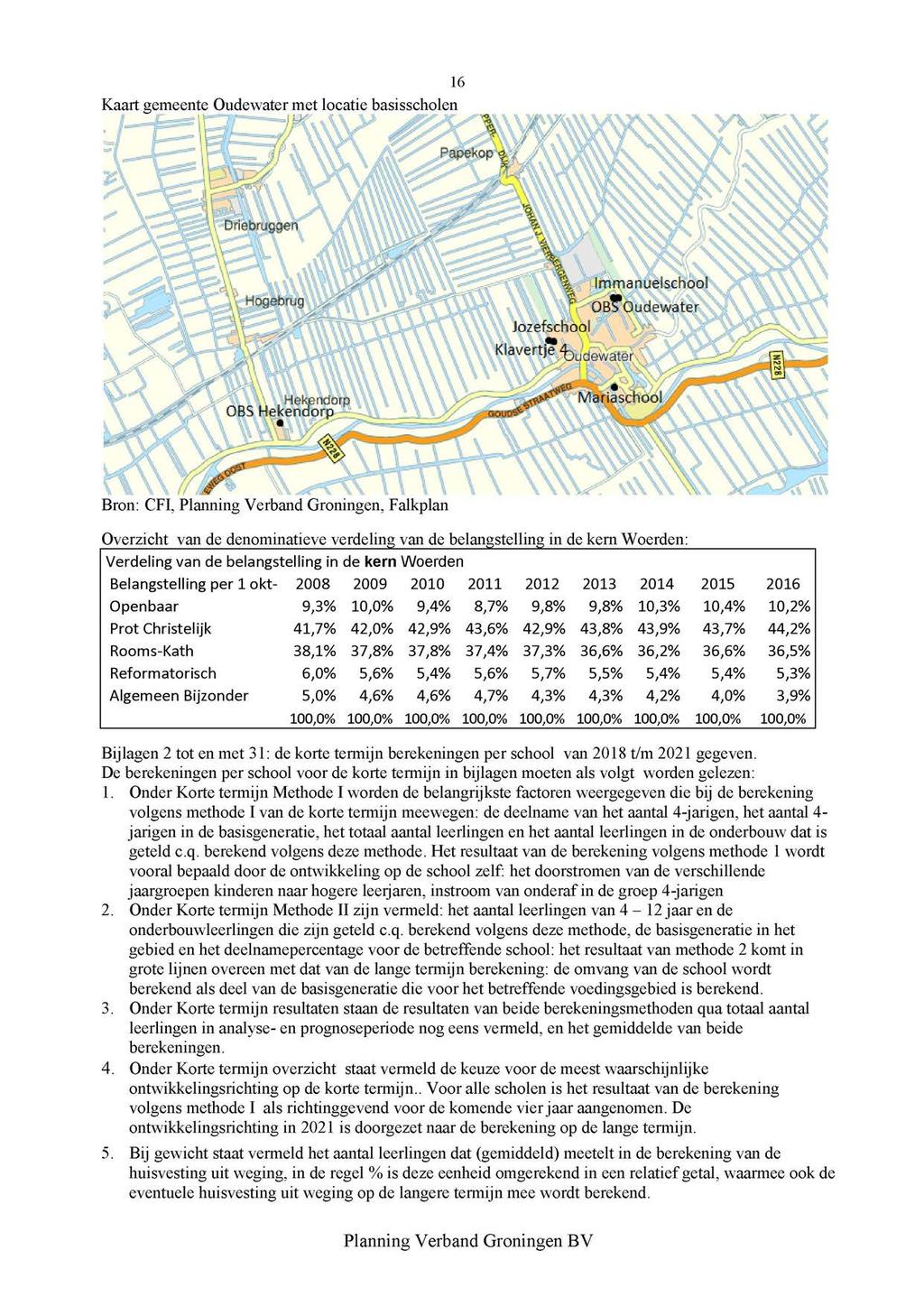 Kaart gemeente Oudewater met locatie basisscholen 6 mêåěăkēsěm ^ Jozefschool Klaverri?o ud^ater Immanuelschool.