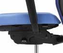 individuel de la tension, fonction Balance automatique (inclinaison d assise de 0 /-5 ) dans la séquence de mouvements, et réglage de la profondeur d'assise (6 cm) Optie 2 Syncro-Smart-Balance