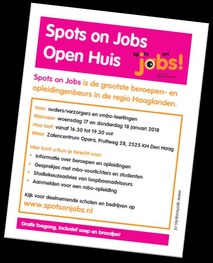 Spots on Jobs helpt leerlingen met het kiezen van een passende vervolgkeuze.