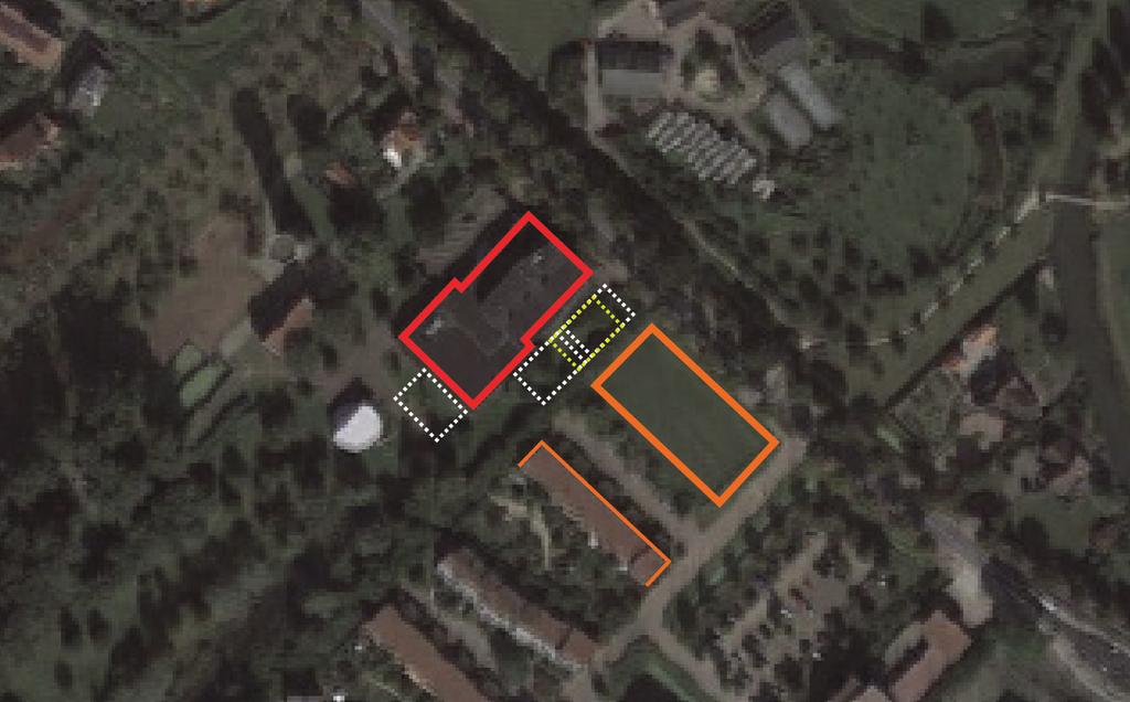 BEELDANALYSE NIEUWE PLANNEN De nog onbebouwde kavel tussen de Rijksstraatweg en het Willem Kloospad, kavel 8c, is deel van de woonwijk Lanxmeer en wordt ontwikkeld voor maximaal 6 woon-werk woningen.