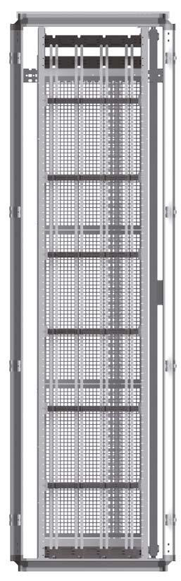 zonder deur IP31 IP21 Beschermingsindex met deur IP55 IP55 Kabelinvoer boven / onder boven / onder Toegang vooraan / achteraan vooraan / achteraan Hoogte (mm) 1800, 2000, 2200 1800, 2000, 2200