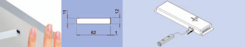 voor opbouw - met snoer van 2000 mm - Door de hand kort voor de sensor te bewegen,