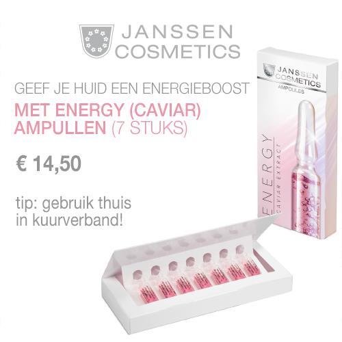 JANSSEN COSMETICS Energy (Caviar) Ampullen 7 stuks Blootstelling aan stress leidt doorgaans tot een vermoeide huid en verslapping van de gezichtscontouren.