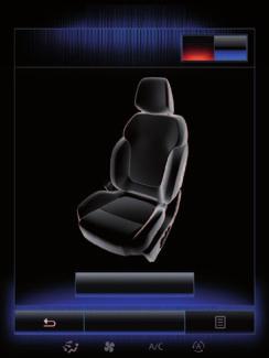 Stoelen (3/3) Instellingen Eenvoudige toegang voor bestuurder Instellingen voor passagiersstoel Positie Instellingen voor passagiersstoel Druk op On of OFF om deze functie te activeren of deactiveren.