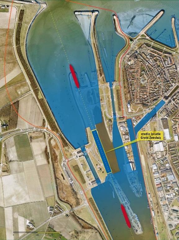 afbeelding 3 Zone-indeling binnen plangrenzen tabel 10 24 uur gemiddelde reistijden binnen grenzen plangebied, 1 e bouwfase Rotonde N252 Kruispunt N252 Terneuzen noord Terneuzen zuid Rotonde N252