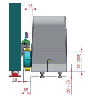 bijgeleverde moeren en ringetjes, zoals in Fig. 9.