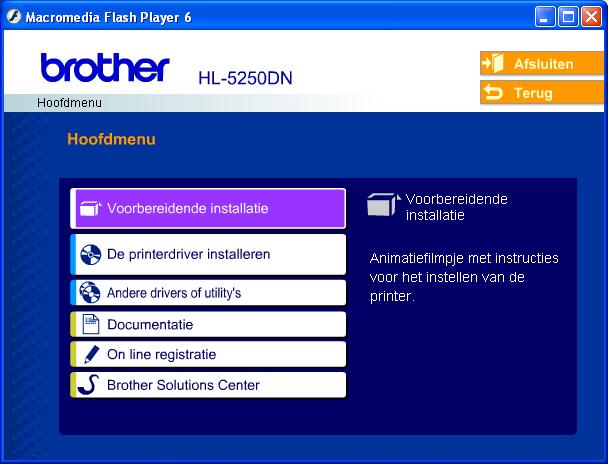 De machine installeren 1 1 Plaats de cd-rom in het cd-rom-station. Bij gebruik van Windows Onjuiste configuratie Sluit de interfacekabel nog NIET aan.