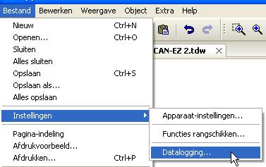 Programmering met TAPPS2 / CAN-Bus Omschrijving Datalogging Aan iedere CAN-EZ2 kan een