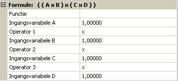 Rekenfunctie Parameters Functiegrootte Keuze van de gewenste functiegrootte. Er staat een veelvoud aan functiegroottes ter beschikking, welke met eenheid en kommaposities overgenomen worden.
