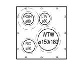 intekenen gaten van bovenaf gezien) Dakhelling Uitvoering 0-9 A 40 080 39 00 0-9 B 40 080 39 01 10-19 A 40 080 39 02 10-19 B 40 080 39 03 20-29 A 40 080 39 04 20-29 B 40 080 39 05 30-39 A 40 080 39